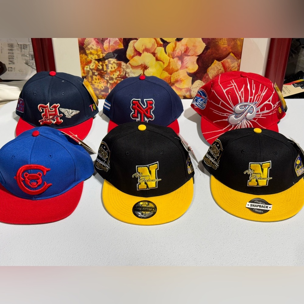 Lot Of 6 Headgear Classics/CGC Fitted Hats New With Tags